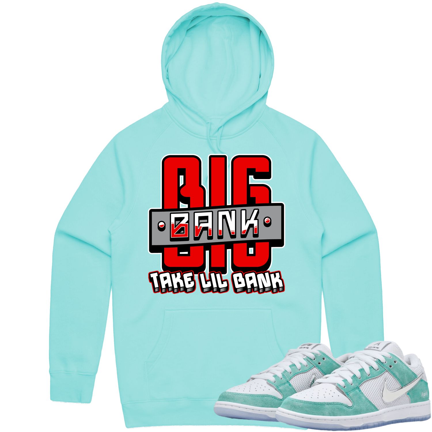 April Dunks Hoodie - April Turbo Green Dunks Shirts - Red Big Bank