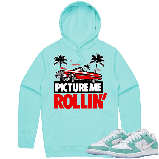 April Dunks Hoodie - April Turbo Green Dunks Shirts - Red Picture