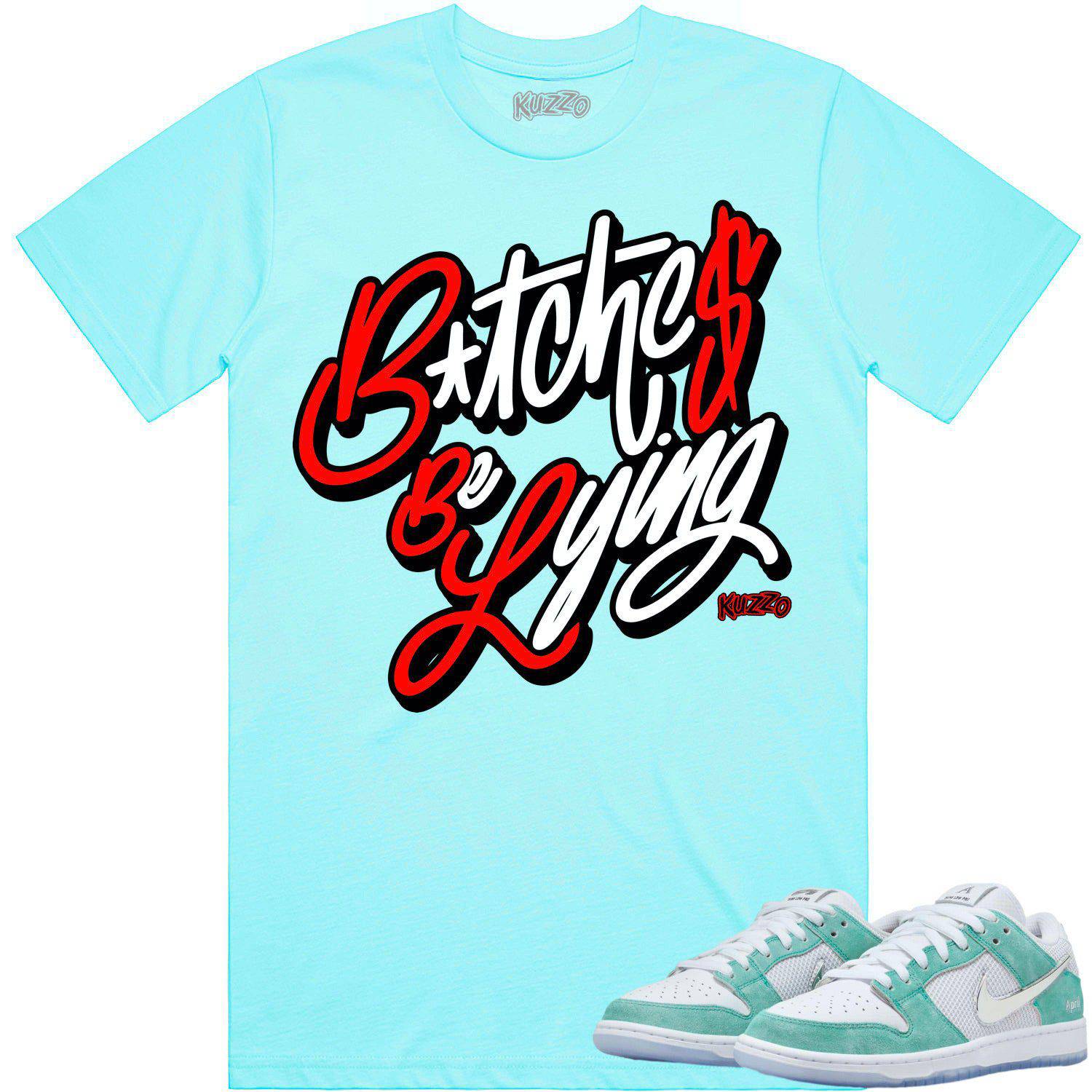 April Dunks Shirt - Dunks SB April Sneaker Tees - Red BBL