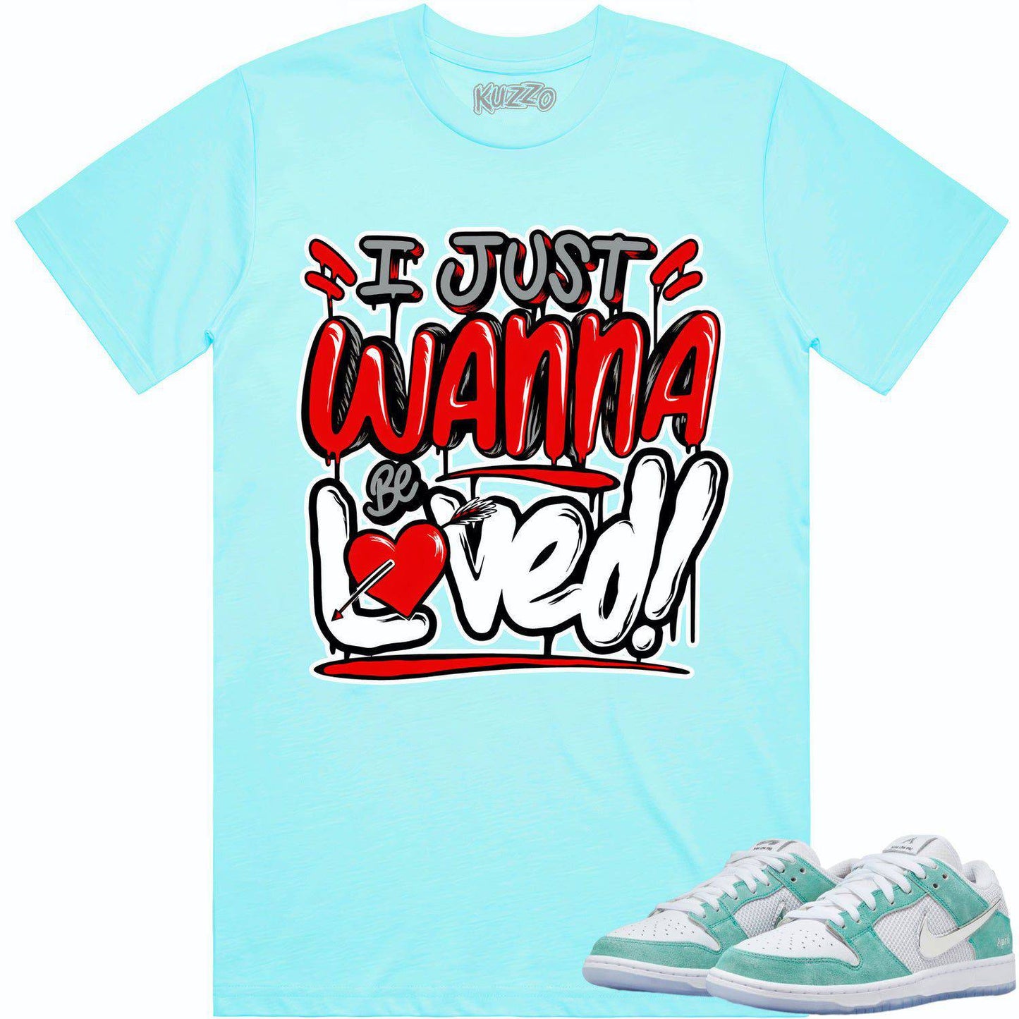 April Dunks Shirt - Dunks SB April Sneaker Tees - Red Loved