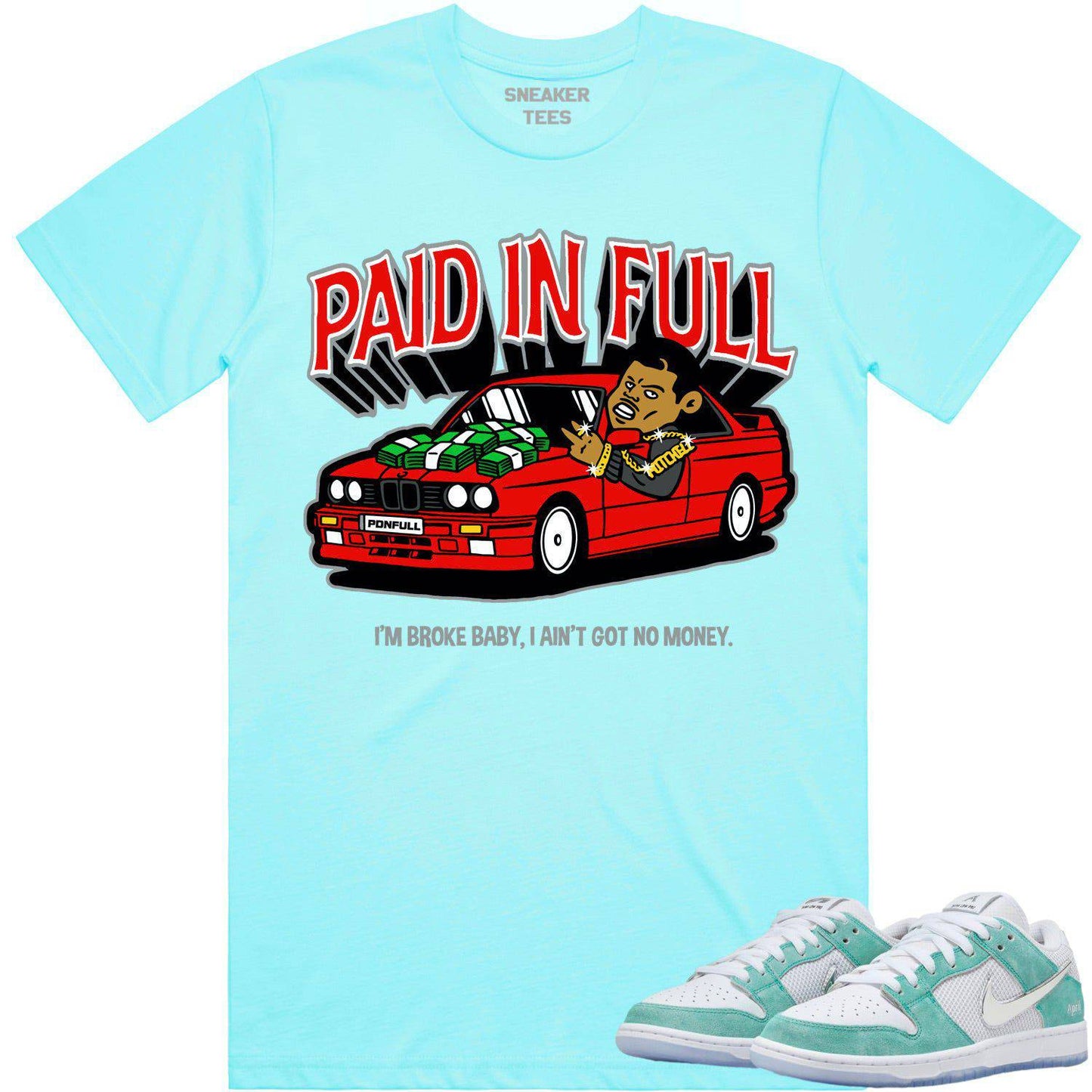 April Dunks Shirt - Dunks SB April Sneaker Tees - Red Paid