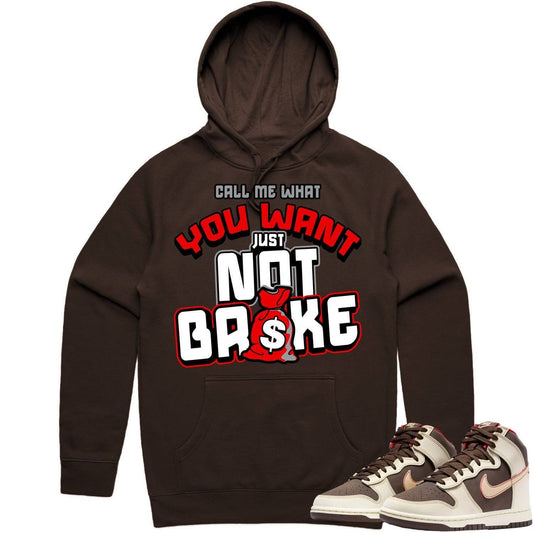 Baroque Brown Dunks Hoodie - Dunks Hoodies - Red Not Broke