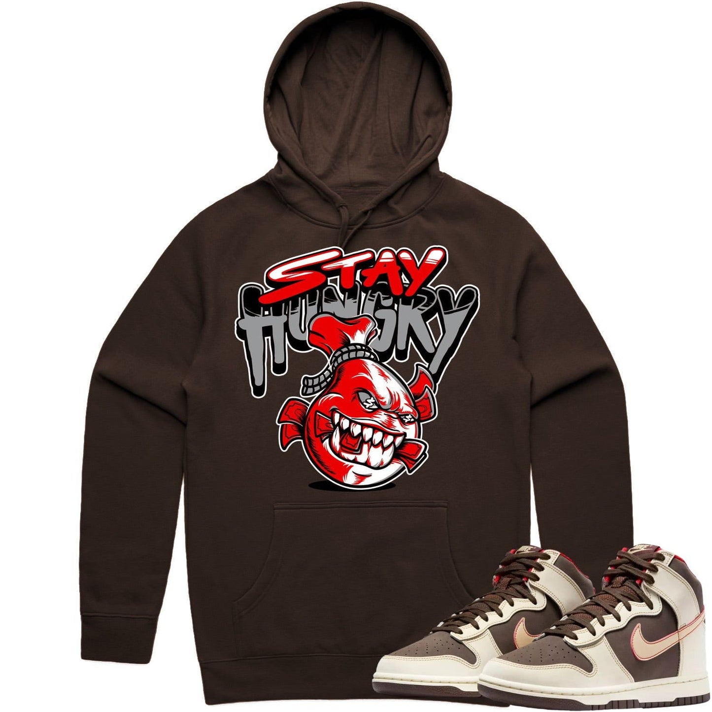 Baroque Brown Dunks Hoodie - Dunks Hoodies - Red Stay Hungry