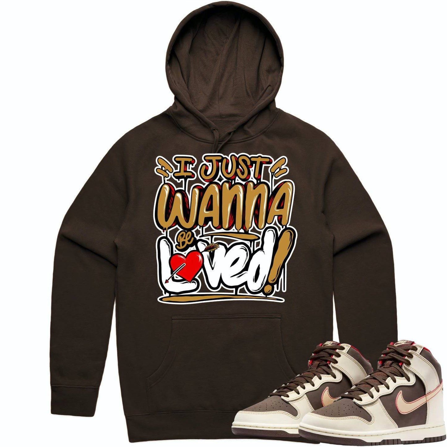 Baroque Brown Dunks Hoodie - Dunks Hoodies - Wheat Loved