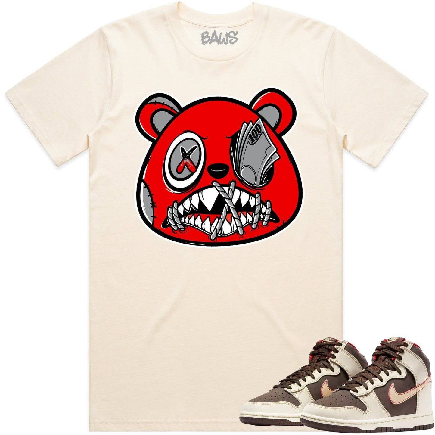 Baroque Brown Dunks Shirt - Brown Dunks Shirts - Angry Money Talks