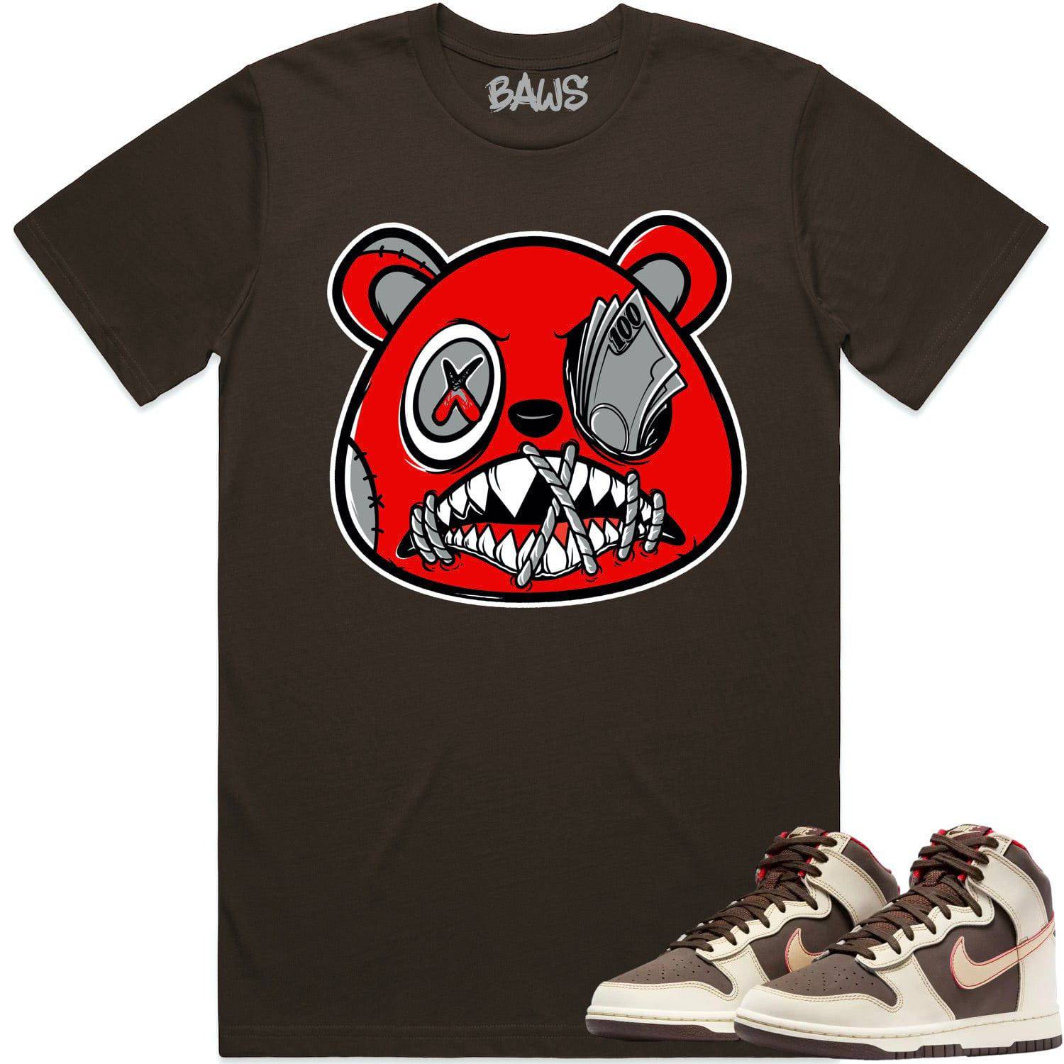 Baroque Brown Dunks Shirt - Brown Dunks Shirts - Angry Money Talks