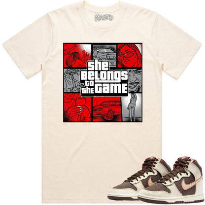 Baroque Brown Dunks Shirt - Brown Dunks Shirts - Red Game