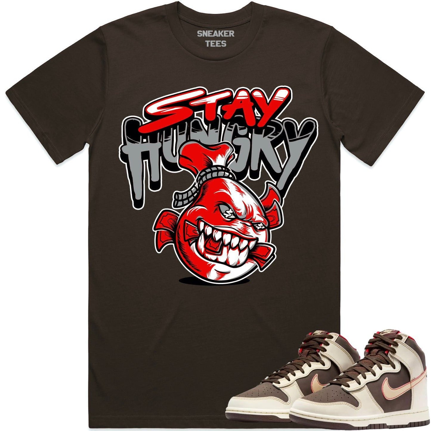 Baroque Brown Dunks Shirt - Brown Dunks Shirts - Red Stay Hungry