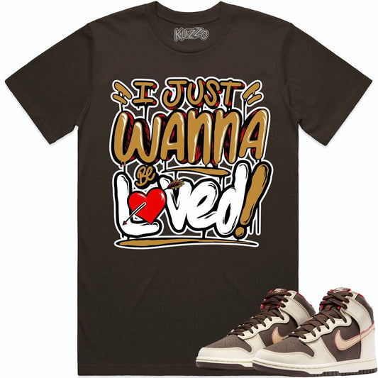 Baroque Brown Dunks Shirt - Dunks Sneaker Tees - Wheat Loved