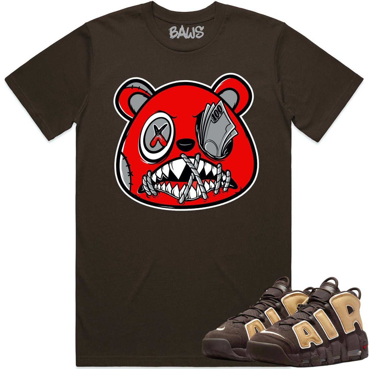 Baroque Brown Uptempo Shirt - Uptempo Sneaker Tees - Money Talks Baws