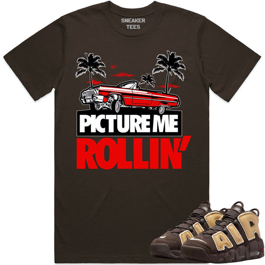 Baroque Brown Uptempo Shirt - Uptempo Sneaker Tees - Red Picture