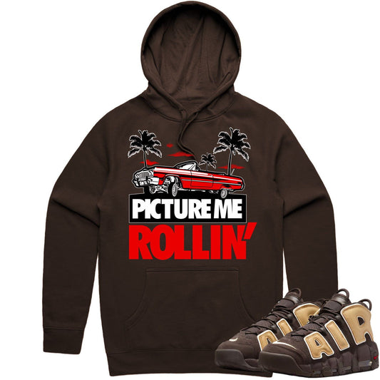 Baroque Brown Uptempos Hoodie - Uptempo Hoodies - Red Picture