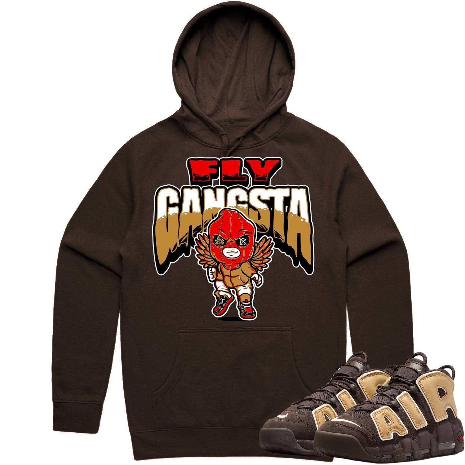 Baroque Brown Uptempos Hoodie - Uptempo Hoodies - Wheat Fly Gangsta