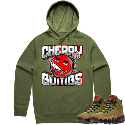 Beef Broccoli 9s Hoodie - Jordan 9 Beef Broccoli Hoodie - Cherry Bombs