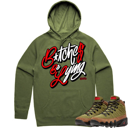 Beef Broccoli 9s Hoodie - Jordan 9 Beef Broccoli Hoodie - Red BBL