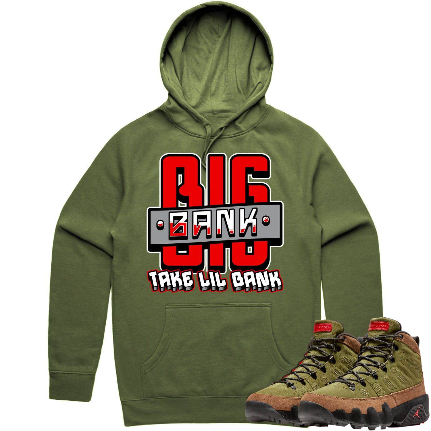 Beef Broccoli 9s Hoodie - Jordan 9 Beef Broccoli Hoodie - Red Big Bank