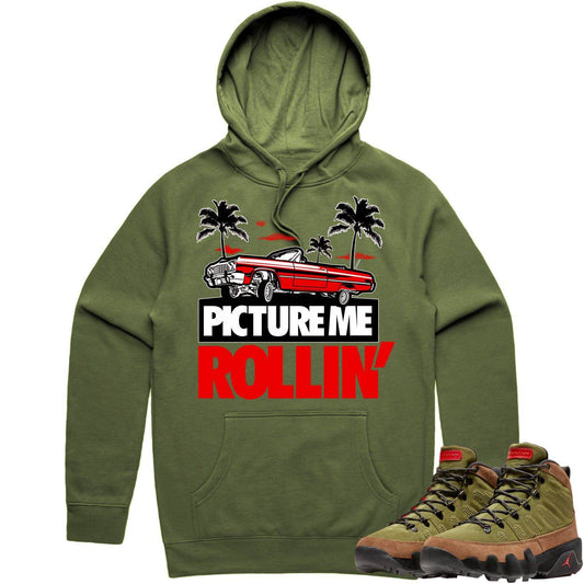 Beef Broccoli 9s Hoodie - Jordan 9 Beef Broccoli Hoodie - Red Picture