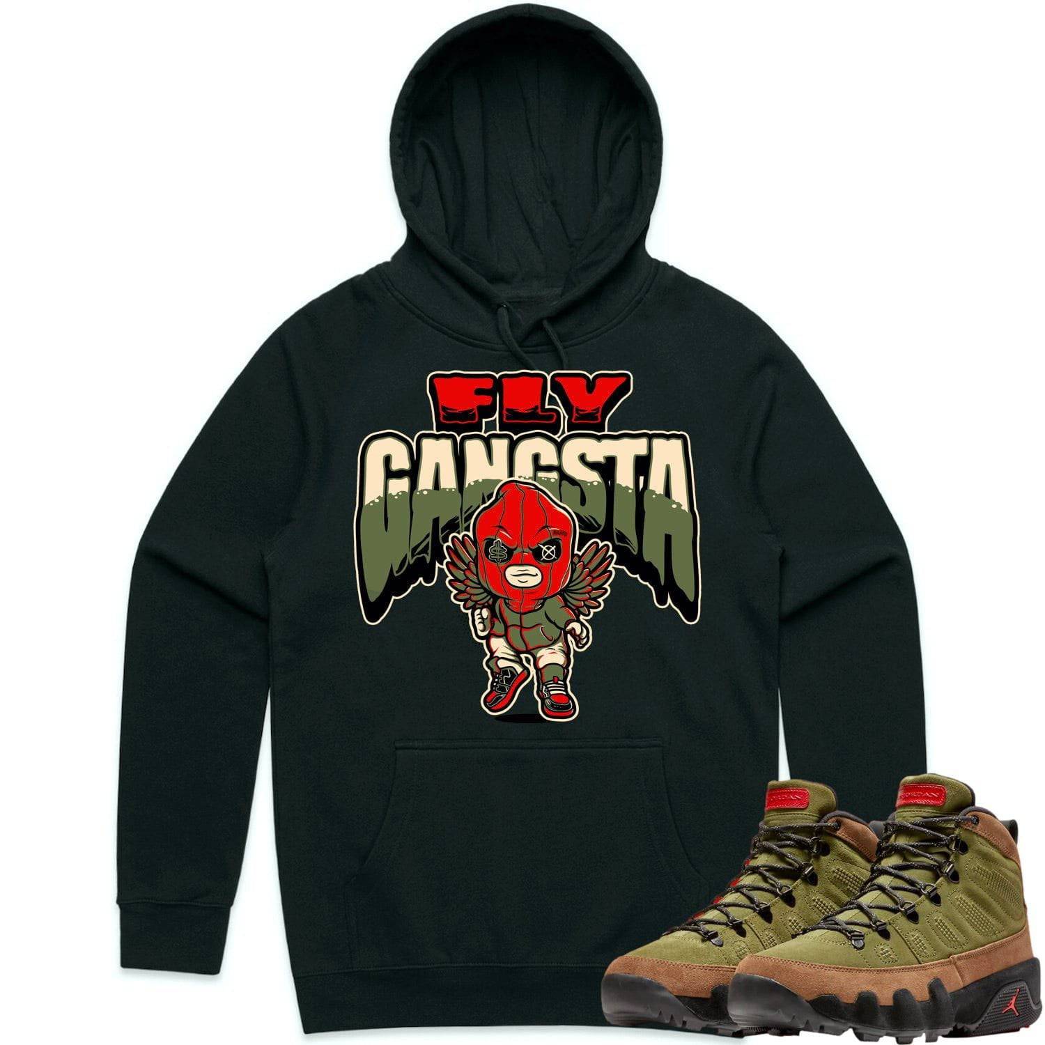 Beef Broccoli 9s Hoodie - Jordan 9 Beef Shirts - Olive Fly Gangsta