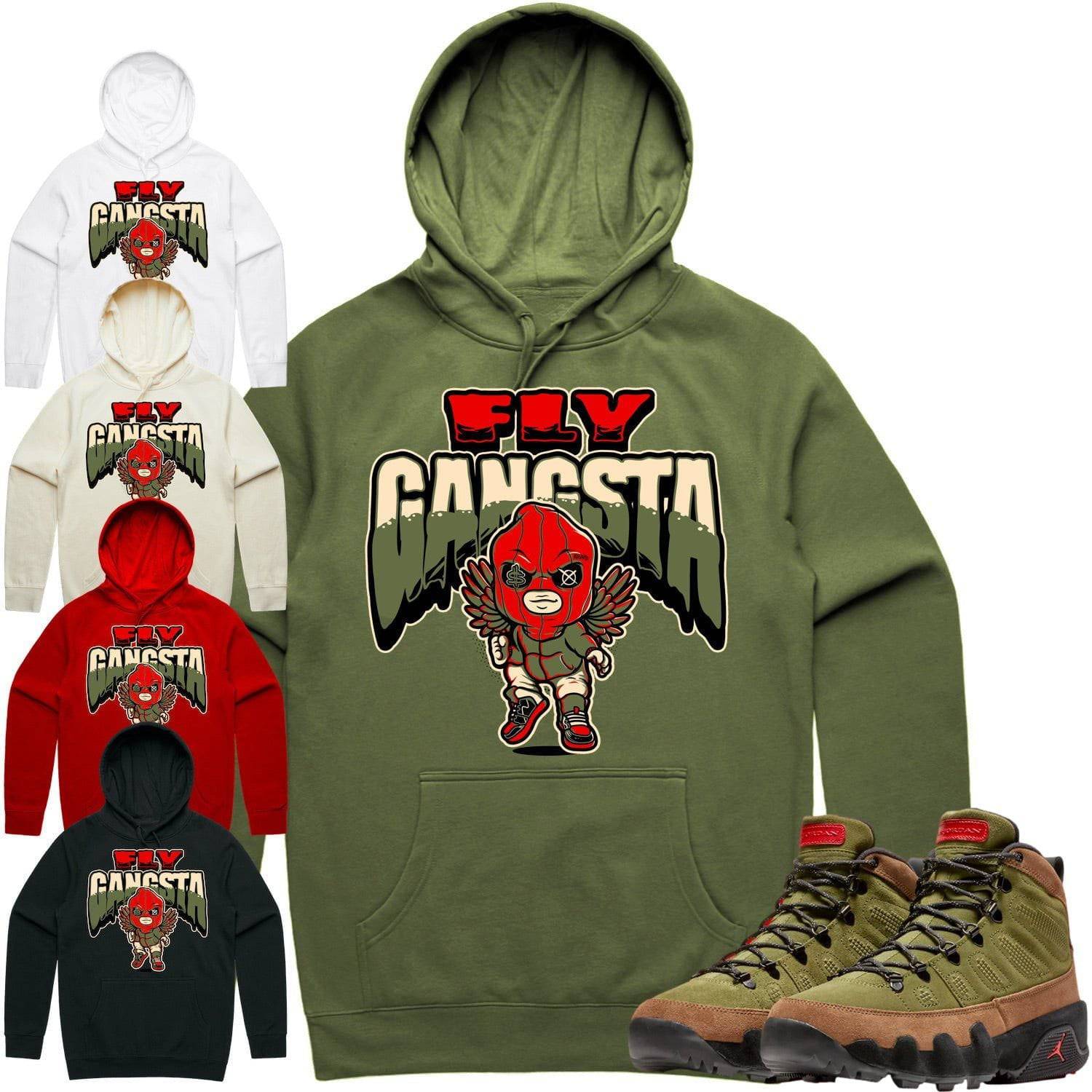 Beef Broccoli 9s Hoodie - Jordan 9 Beef Shirts - Olive Fly Gangsta