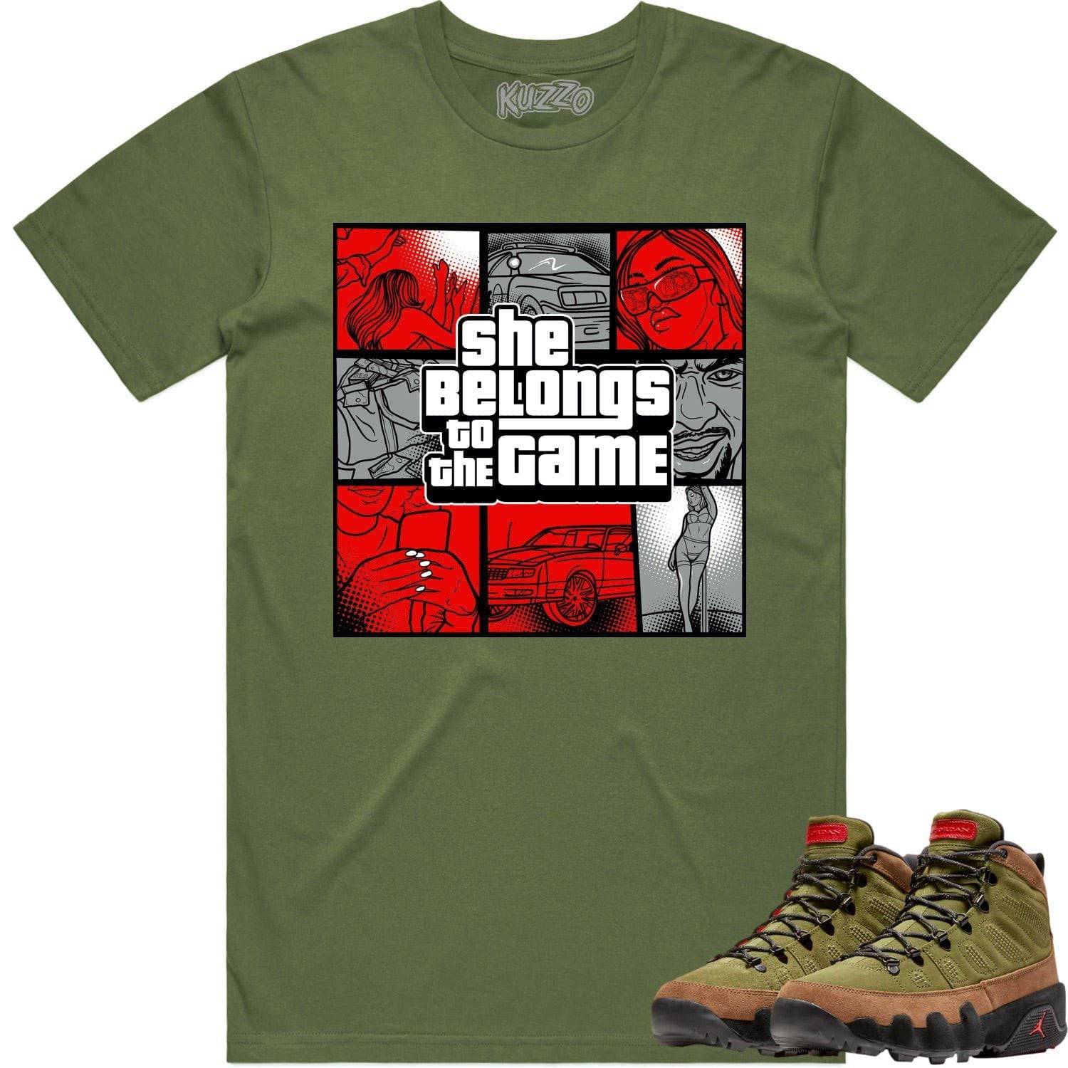 Beef Broccoli 9s Shirt - Jordan 9 Beef Broccoli Shirts - Red Game