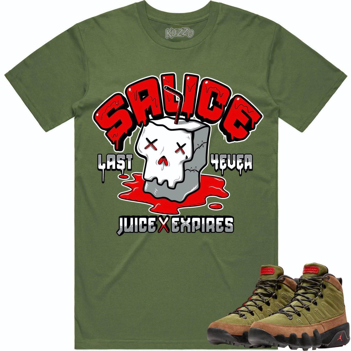 Beef Broccoli 9s Shirt - Jordan 9 Beef Broccoli Shirts - Red Sauce