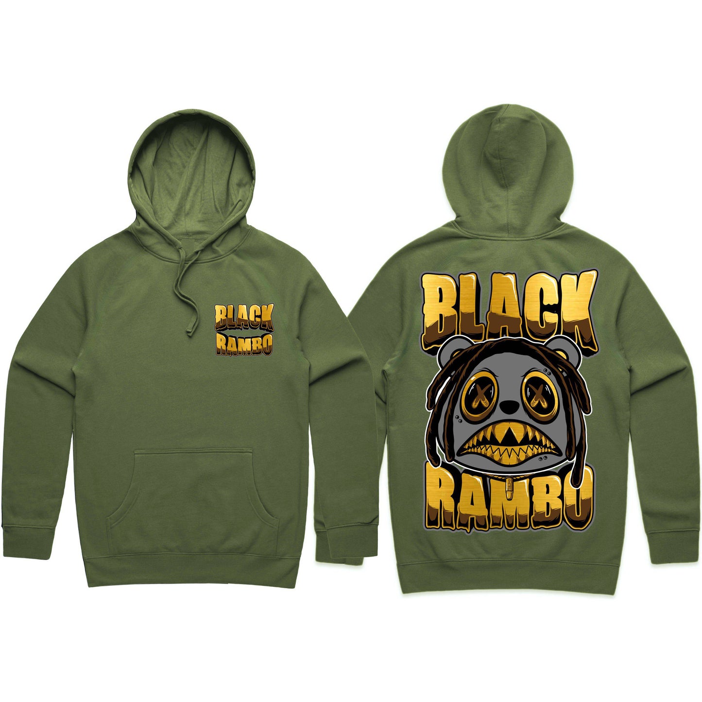 Black Rambo x Baws Collab - Hoodies