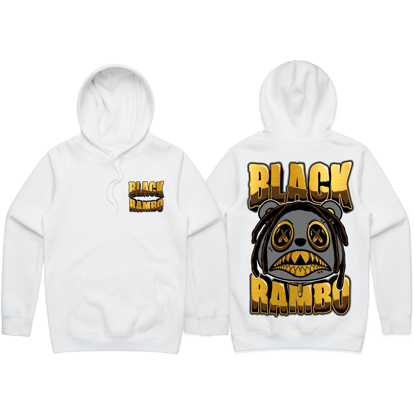 Black Rambo x Baws Collab - Hoodies