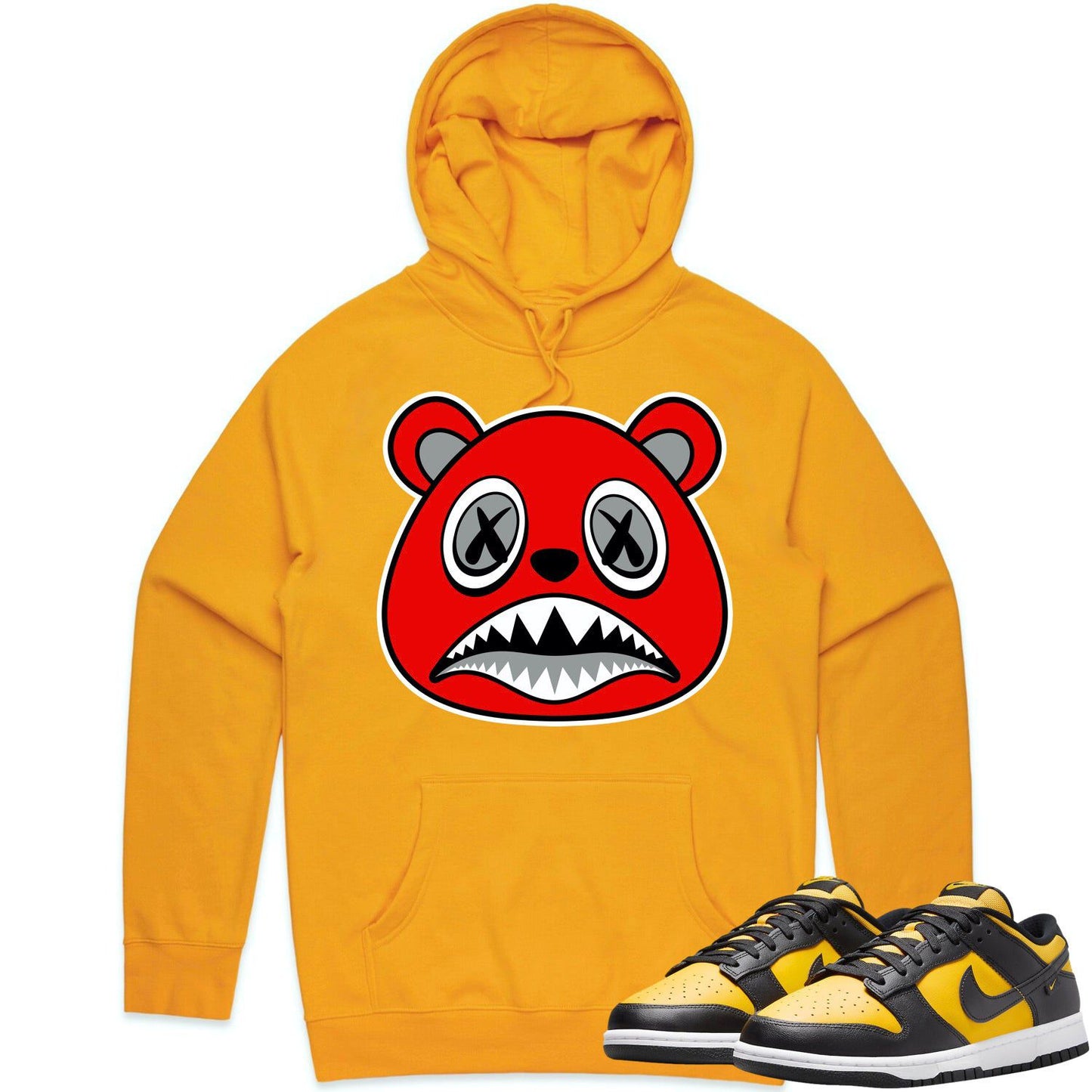 Black University Gold Dunks Hoodie - Dunks Hoodies - Angry Baws