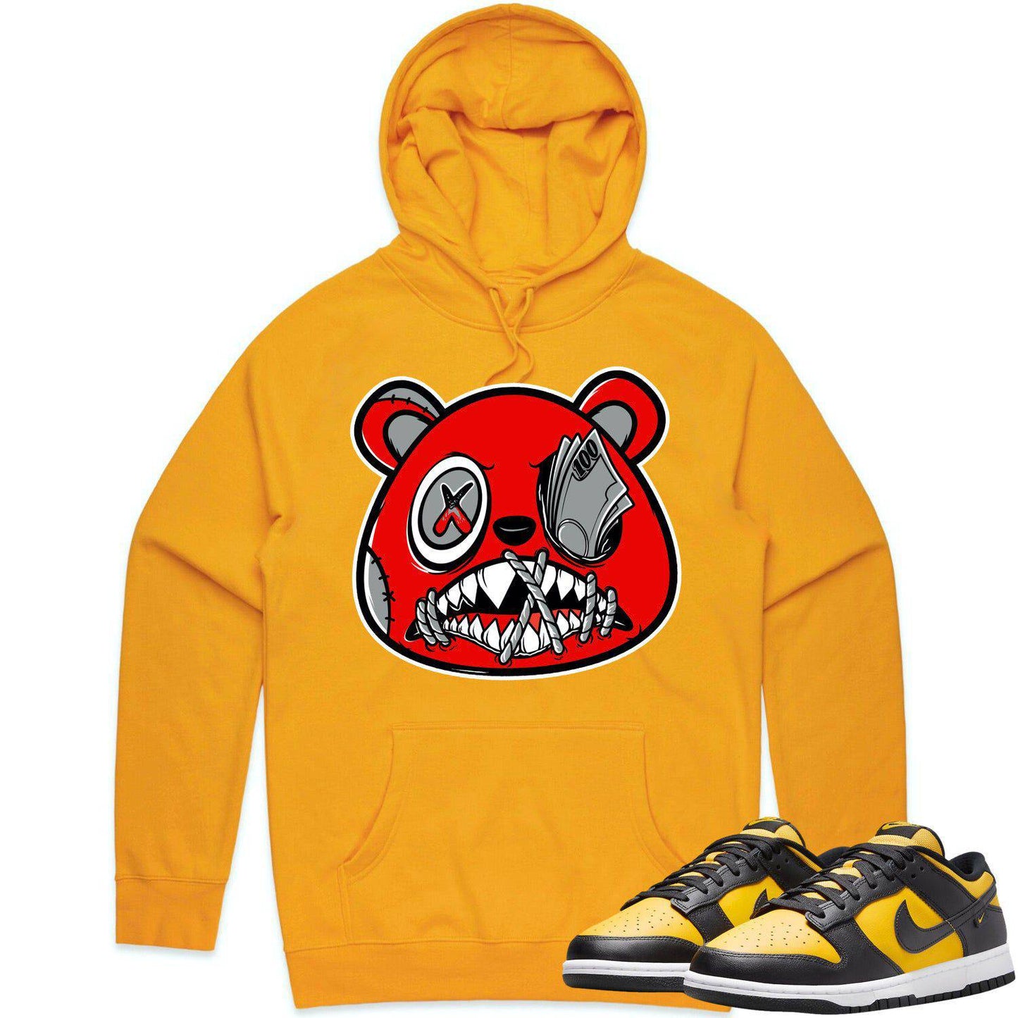 Black University Gold Dunks Hoodie - Dunks Hoodies - Money Talks Baws