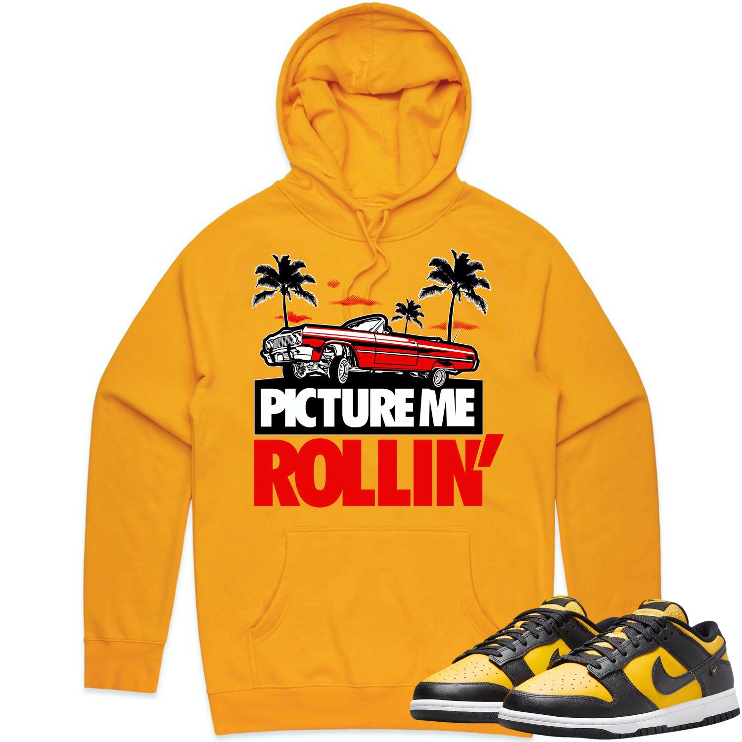 Black University Gold Dunks Hoodie - Dunks Hoodies - Red Picture