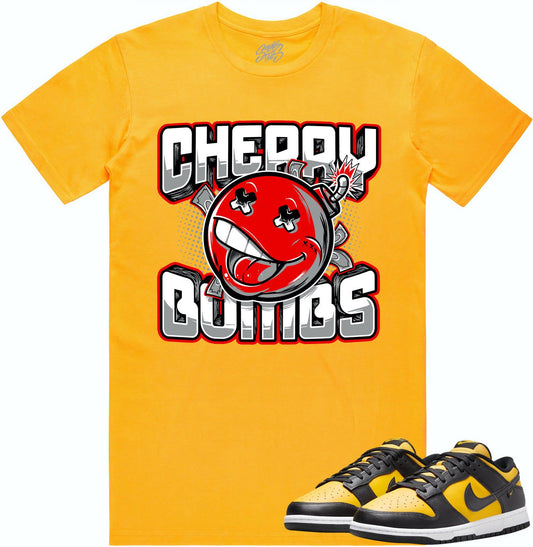 Black University Gold Dunks Shirt - Dunks Sneaker Tees - Cherry Bombs