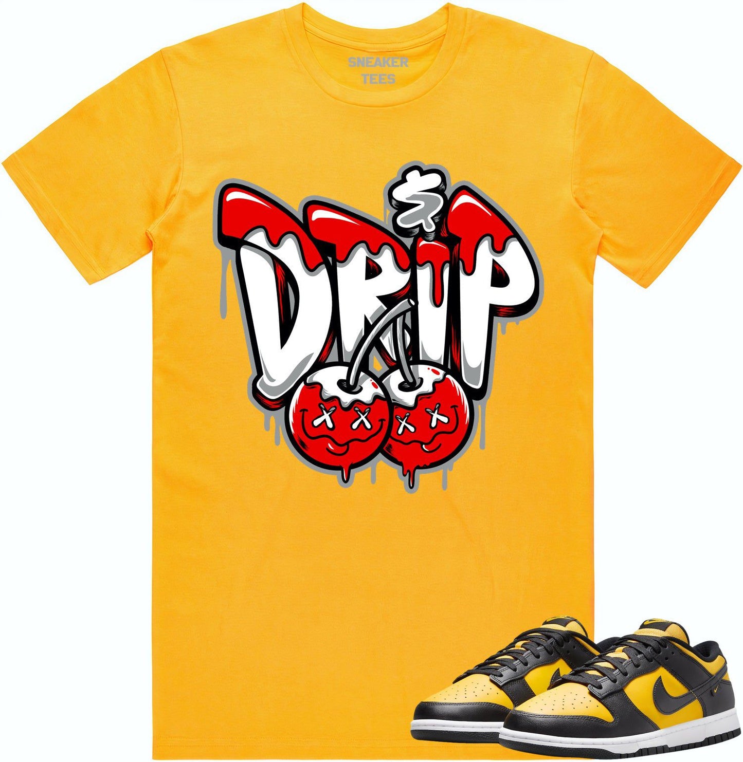 Black University Gold Dunks Shirt - Dunks Sneaker Tees - Money Drip