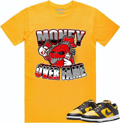 Black University Gold Dunks Shirt - Dunks Sneaker Tees - Money Fame