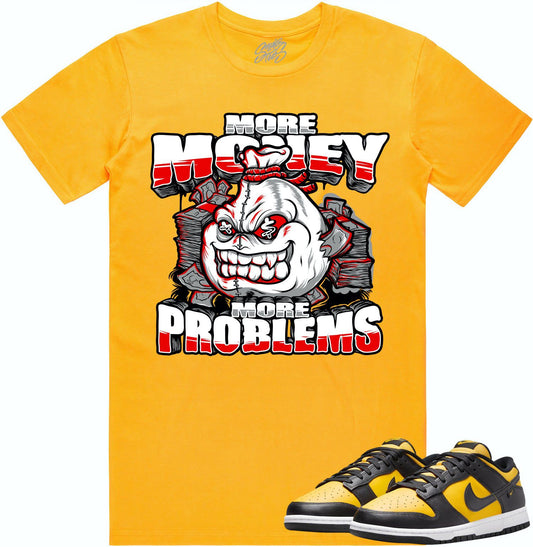Black University Gold Dunks Shirt - Dunks Sneaker Tees - More Money