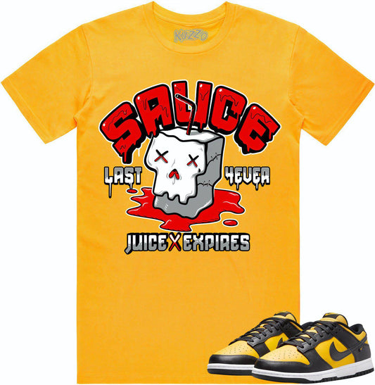 Black University Gold Dunks Shirt - Dunks Sneaker Tees - Red Sauce