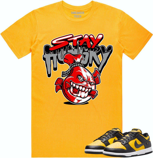 Black University Gold Dunks Shirt - Dunks Sneaker Tees - Stay Hungry