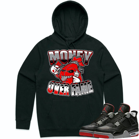 Bred 4s Hoodie - Jordan 4 Bred Reimagined 4s Hoodie - Money