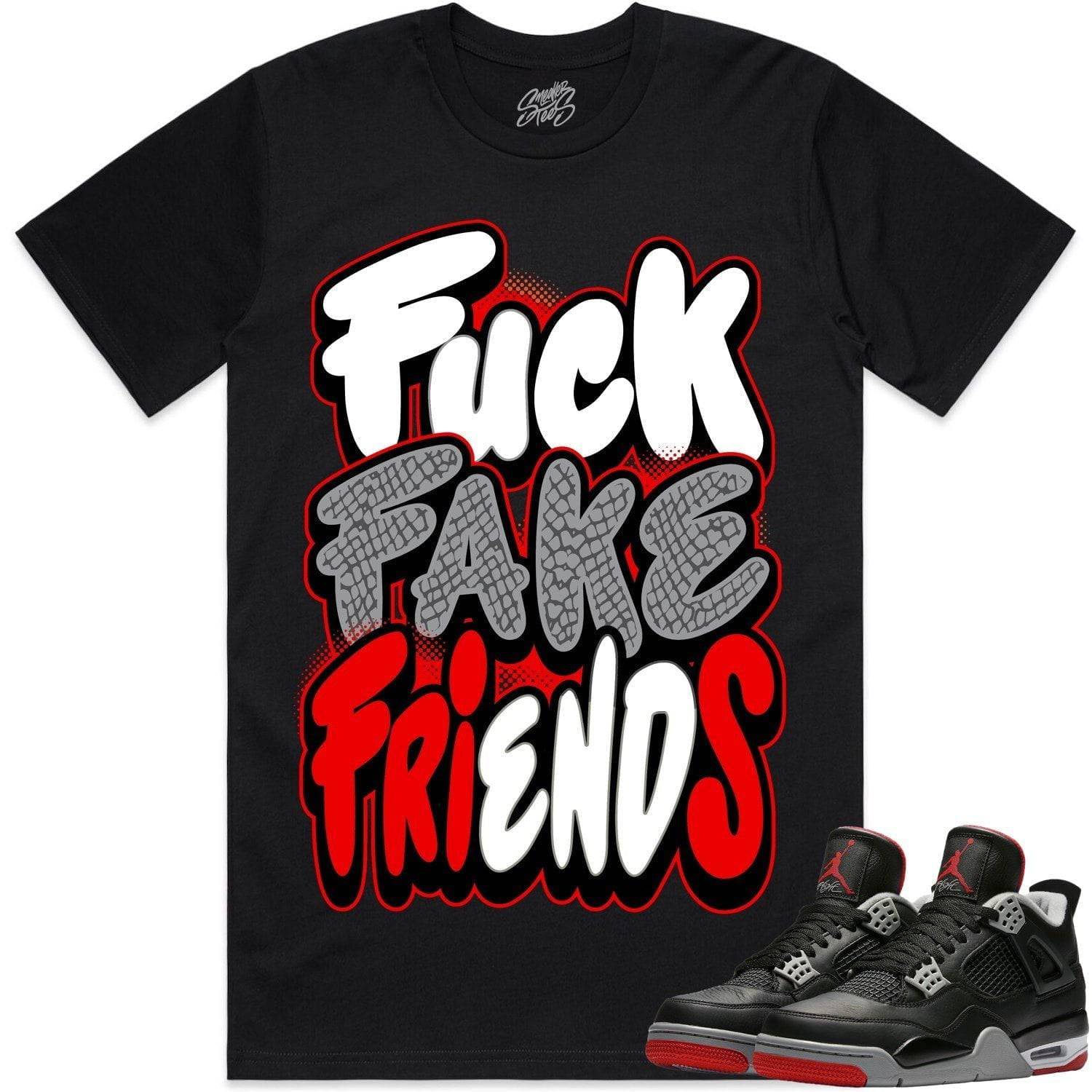 Bred 4s Shirt - Jordan 4 Bred Reimagined 4s Shirts - FFF