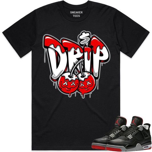 Bred 4s Shirt - Jordan 4 Bred Reimagined 4s Shirts - Money Drip