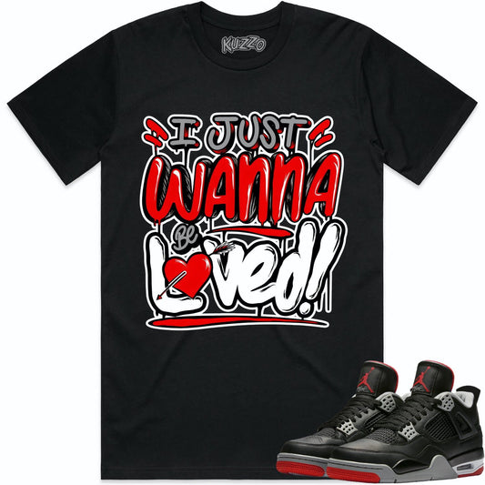 Bred 4s Shirt - Jordan 4 Bred Reimagined 4s Shirts - Red Loved