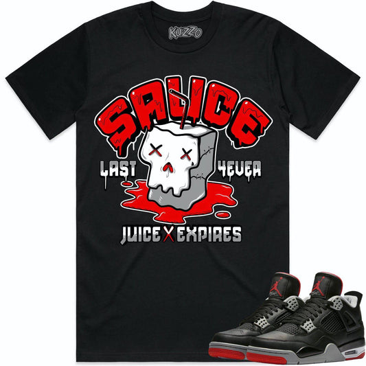 Bred 4s Shirt - Jordan 4 Bred Reimagined Shirts - Red Sauce