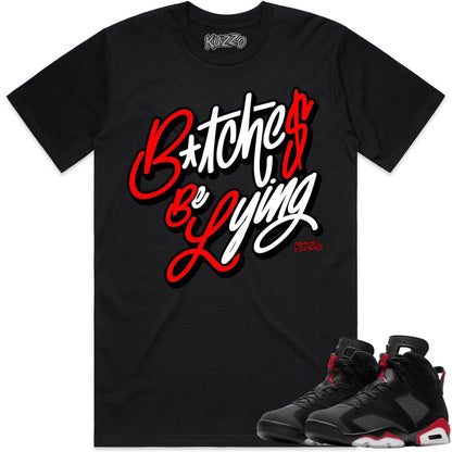 Bred 6s Shirt to Match - Jordan 6 Sneaker Tees - BBL