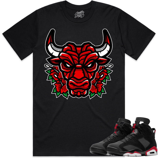 Bred 6s Shirt to Match - Jordan 6 Sneaker Tees - Bully Roses