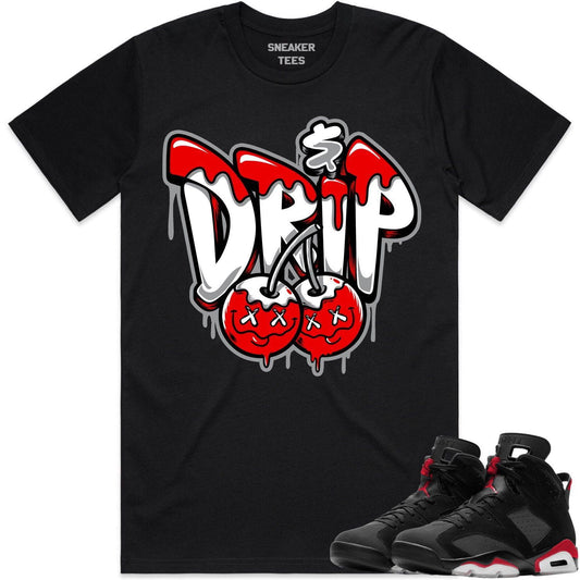 Bred 6s Shirt to Match - Jordan 6 Sneaker Tees - Money Drip