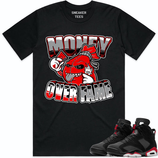 Bred 6s Shirt to Match - Jordan 6 Sneaker Tees - Money Fame