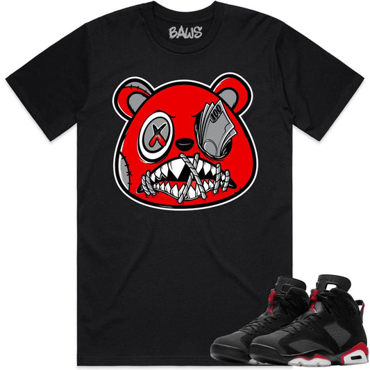 Bred 6s Shirt to Match - Jordan 6 Sneaker Tees - Money Talks