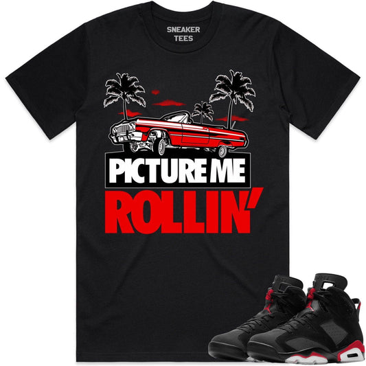 Bred 6s Shirt to Match - Jordan 6 Sneaker Tees - PMR