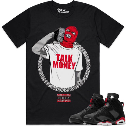 Bred 6s Sneaker Tees - Shirt to Match - Jordan 6 Bred - Money Phone