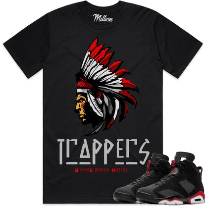 Bred 6s Sneaker Tees - Shirt to Match - Jordan 6 Bred - Trappers