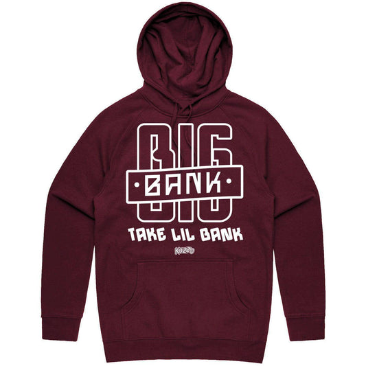 Burgundy 5s Hoodie - Jordan 5 Burgundy Hoodies - Big Bank